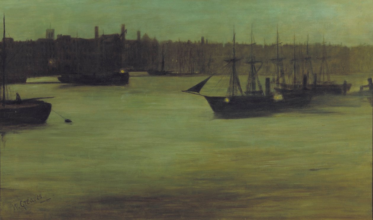 Der Pool von London, ca. 1866-1899 von Walter Greaves