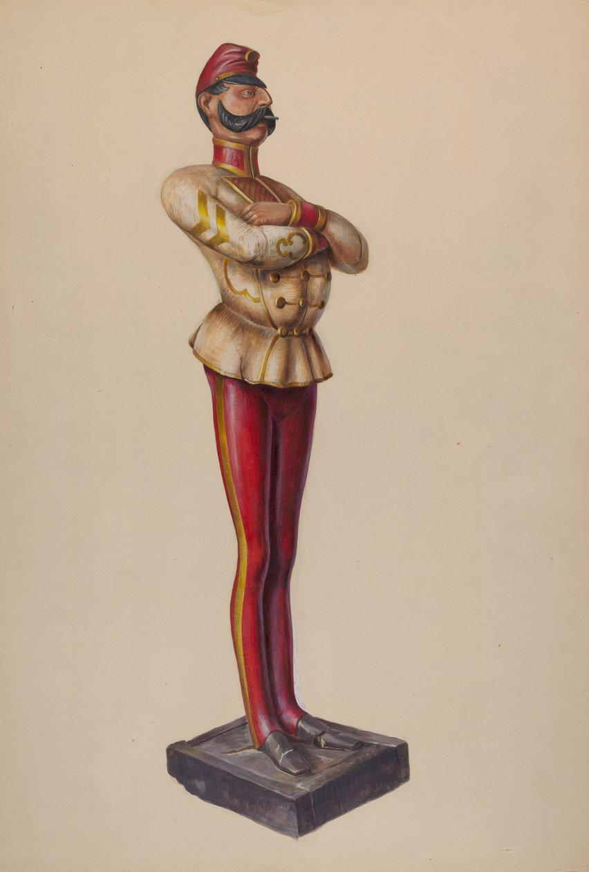 Zigarrenladen-Figur, ca. 1937 von Walter Hochstrasser