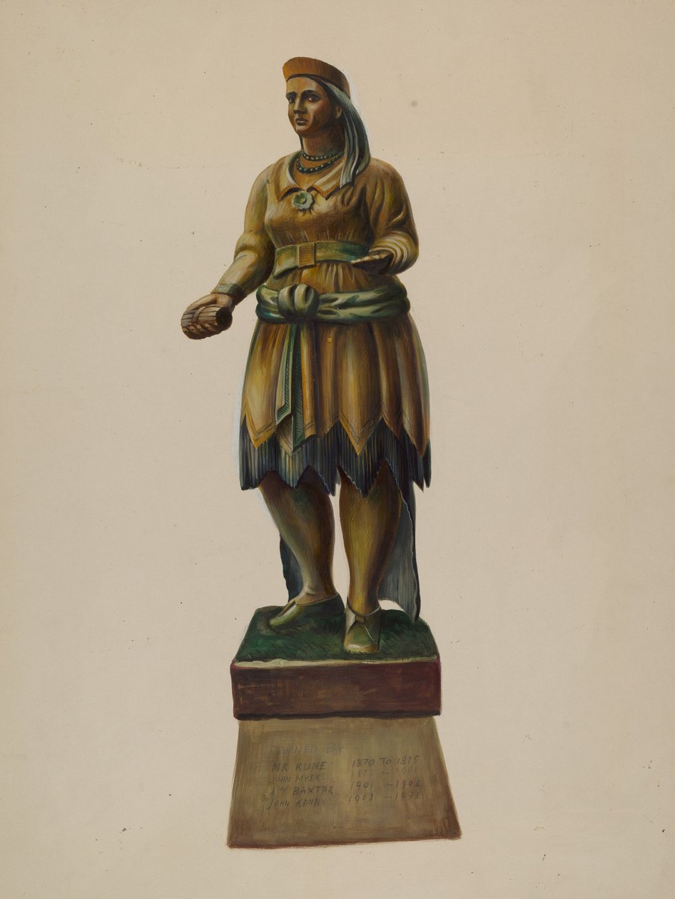 Zigarrenladen-Indianer von Walter Hochstrasser