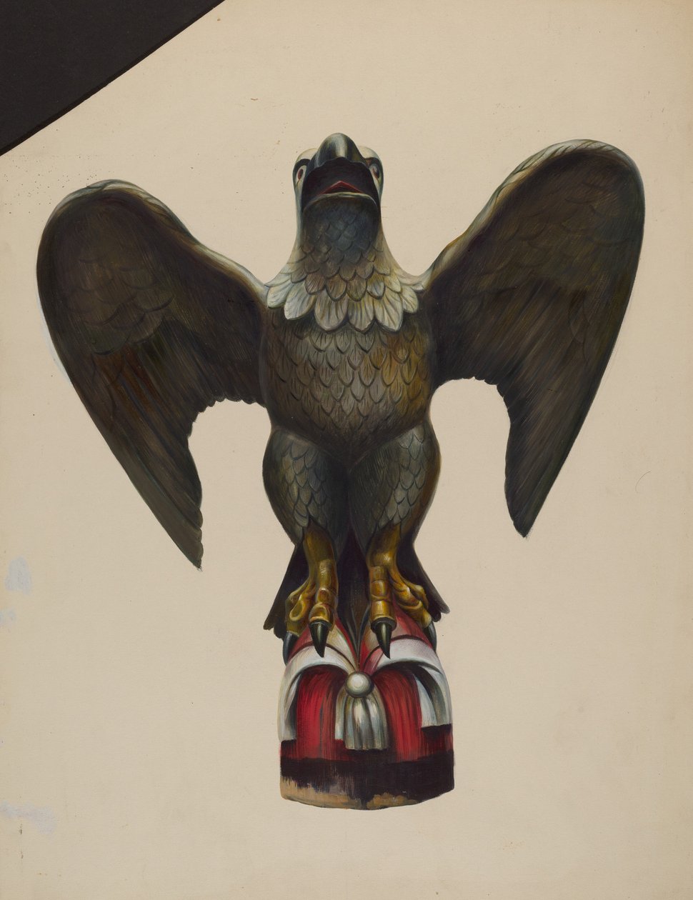 Steuerhausfigur Adler, um 1937 von Walter Hochstrasser