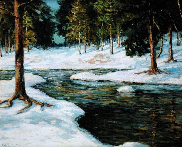 Eine Winterlandschaft von Walter Koeniger