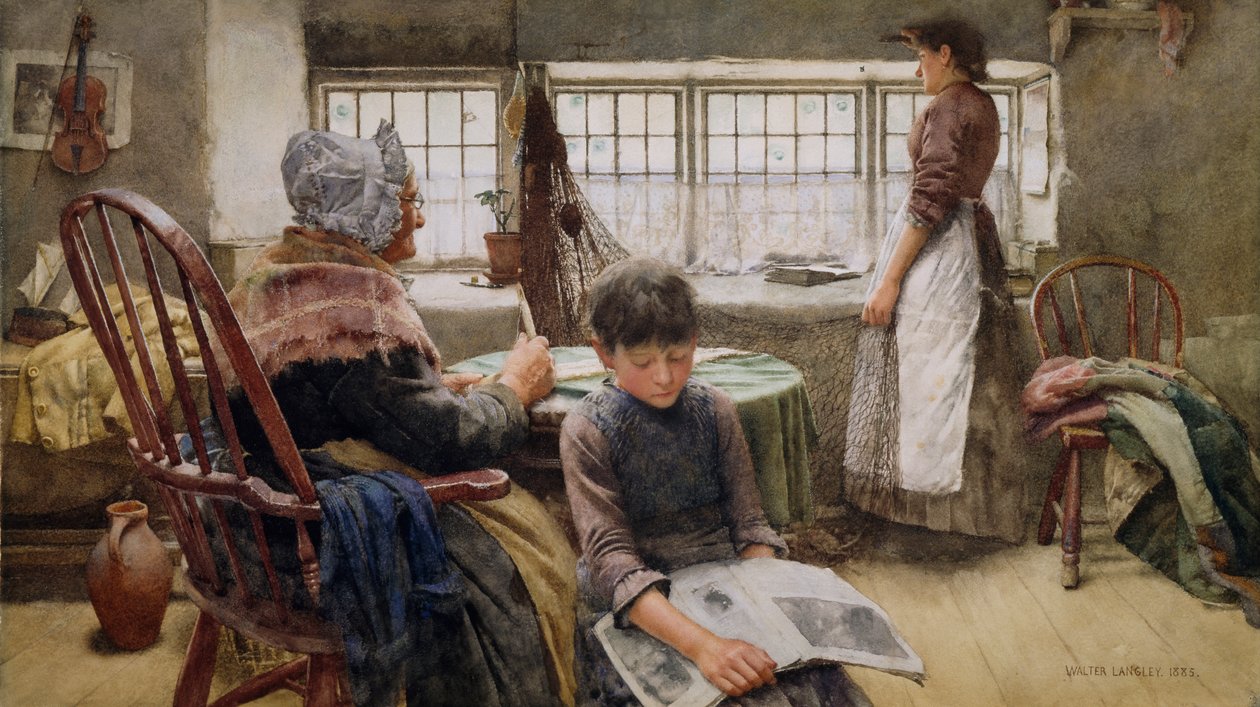 Erinnerungen, 1885 von Walter Langley