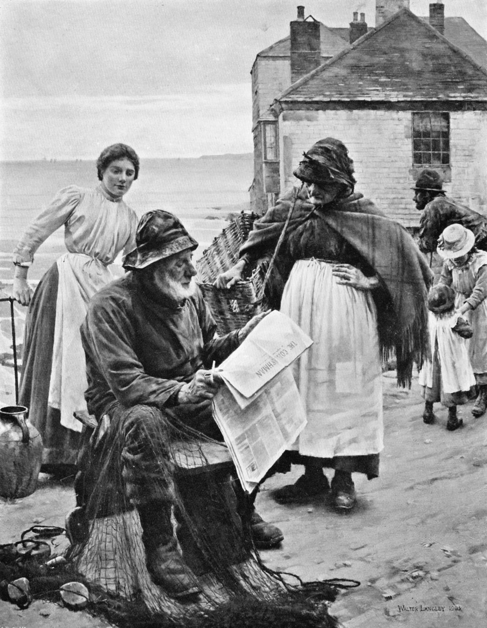 Wenn die Boote weg sind, 1903 von Walter Langley
