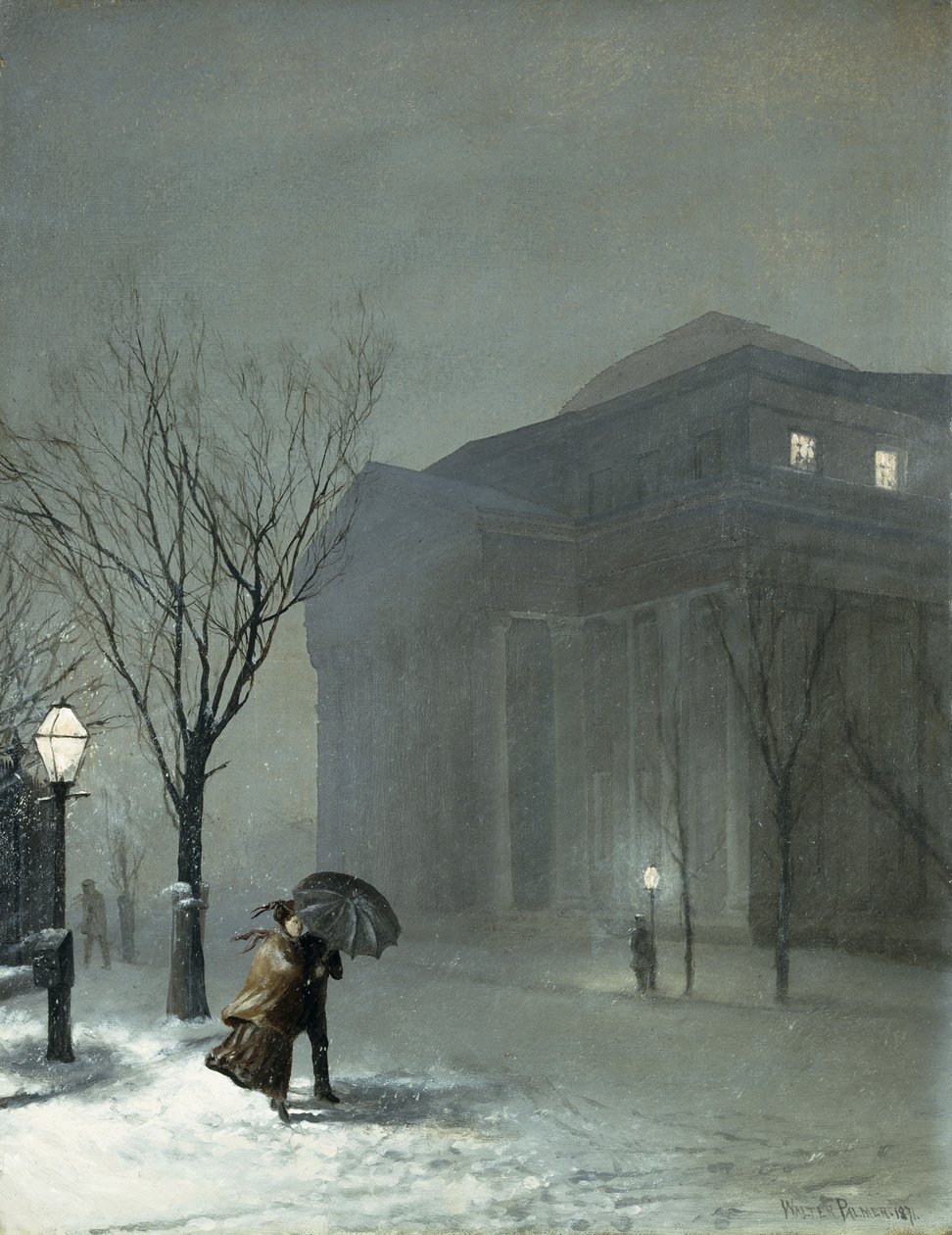 Albany im Schnee von Walter Launt Palmer