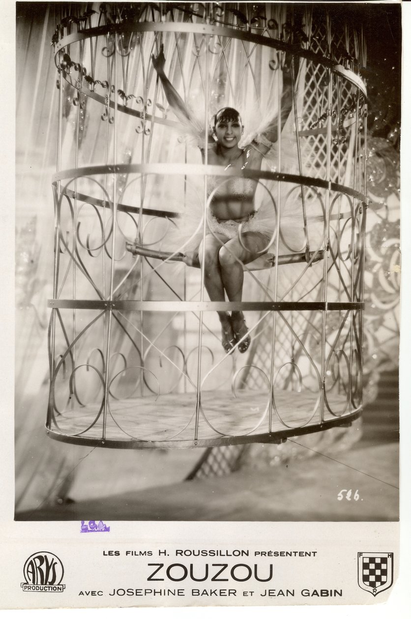 Filmplakat mit Josephine Baker in Zouzou von Walter Limot