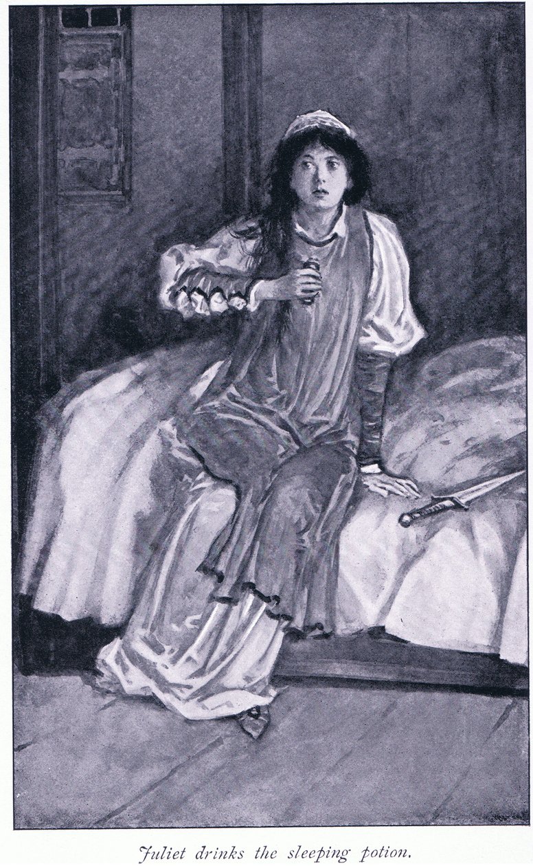 Julia trinkt den Schlaftrank von Walter Paget