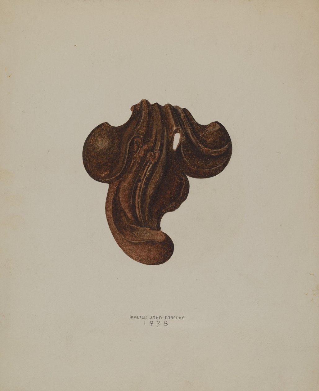 Ornamentales Eisenblatt, 1938 von Walter Praefke