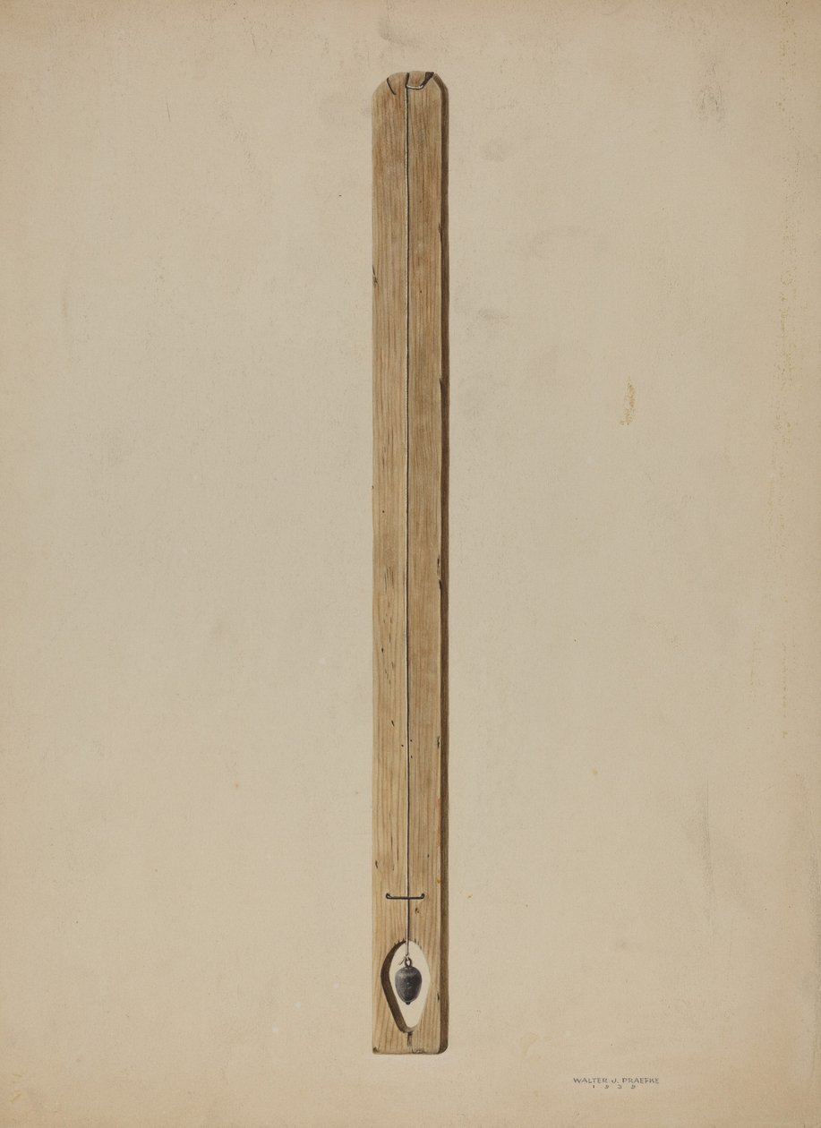 Senkblei und Brett, 1939 von Walter Praefke