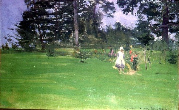 Figuren auf einem Rasen von Walter Richard Sickert