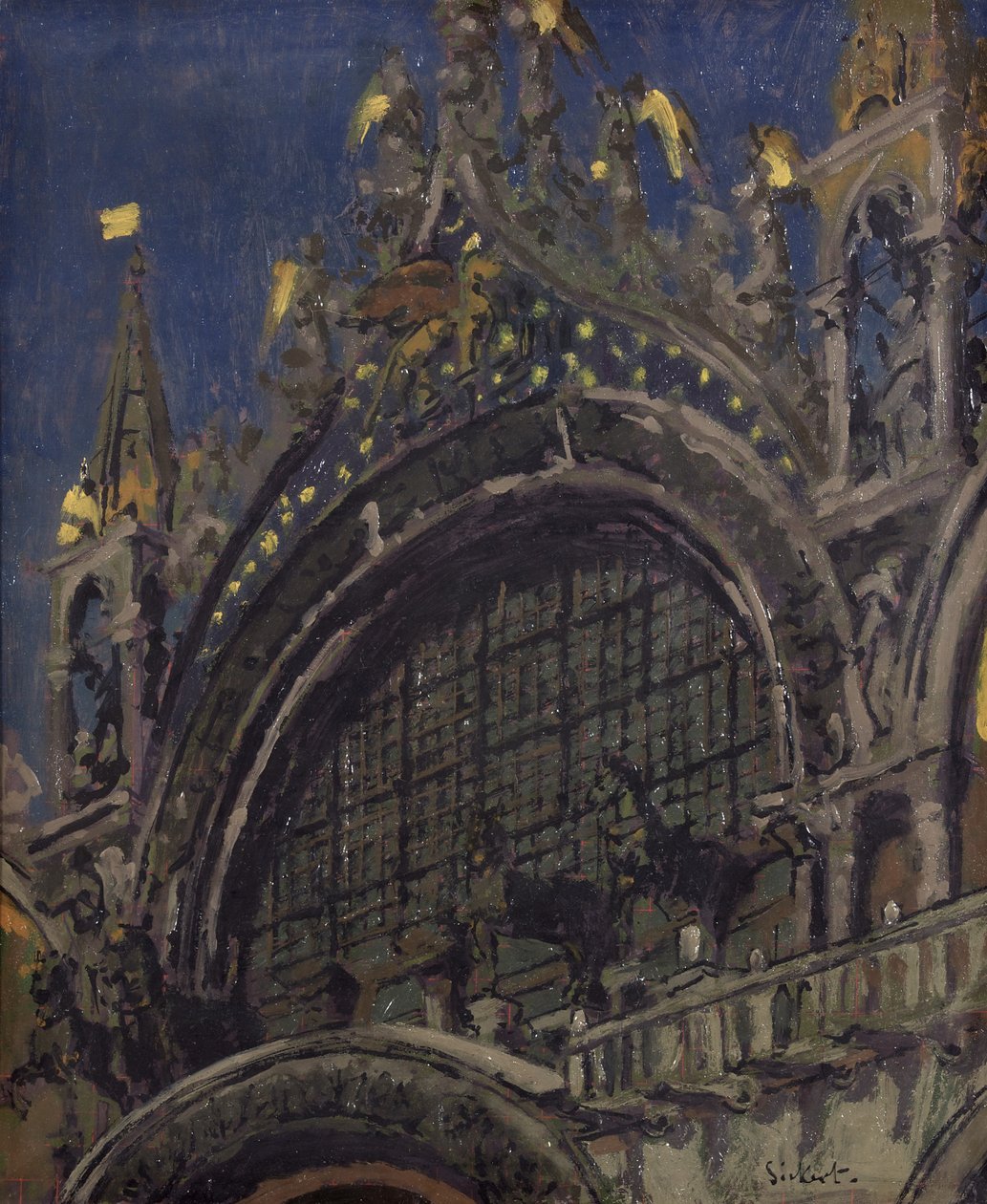 Die Pferde von St. Markus, Venedig von Walter Richard Sickert