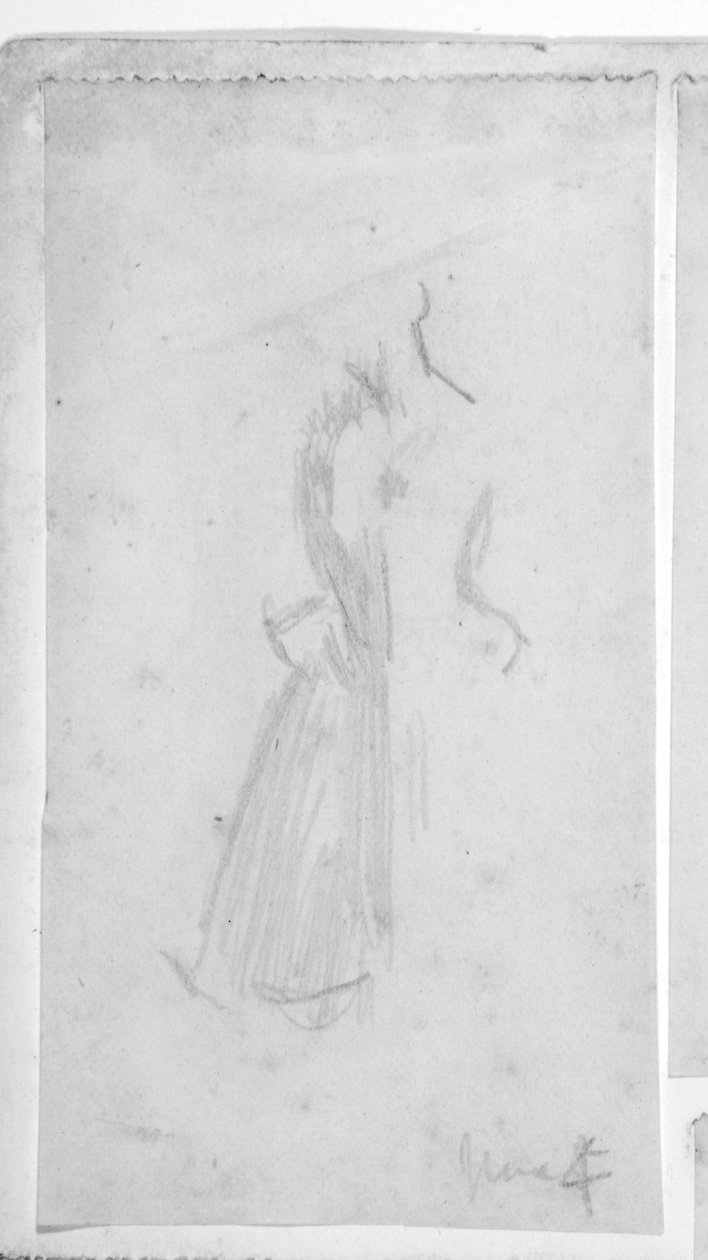 Skizze einer weiblichen Figur von Walter Richard Sickert