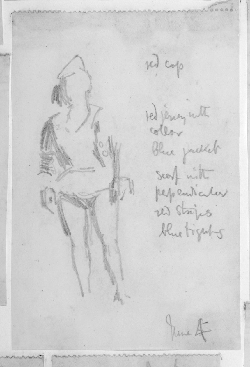 Skizze einer weiblichen Figur von Walter Richard Sickert