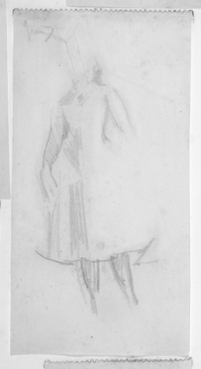 Skizze einer weiblichen Figur von Walter Richard Sickert