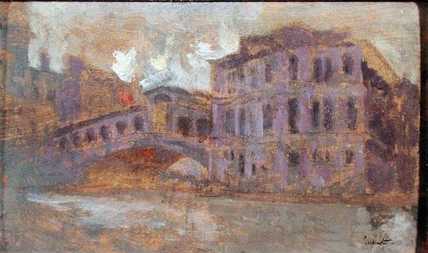 Die Rialto-Brücke und Palazzo Camerlenghi von Walter Richard Sickert