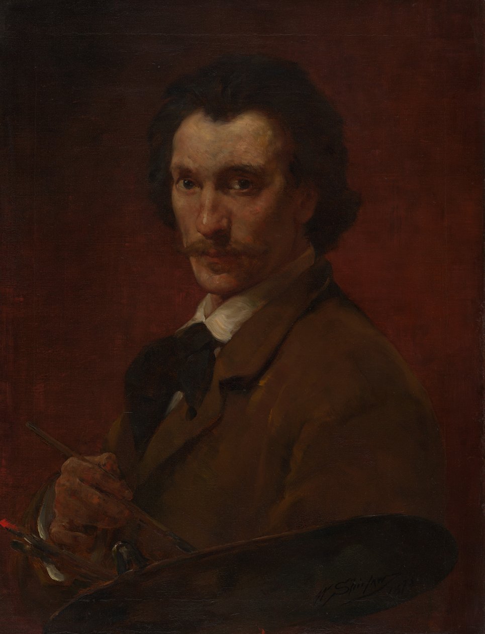 Selbstporträt von Walter Shirlaw