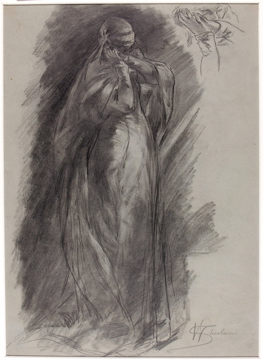 Stehende Figur von Walter Shirlaw