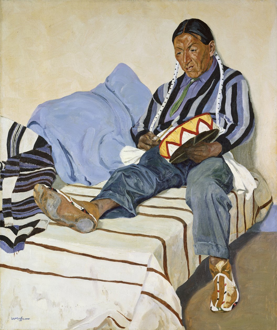 Ein singender Indianer von Walter Ufer