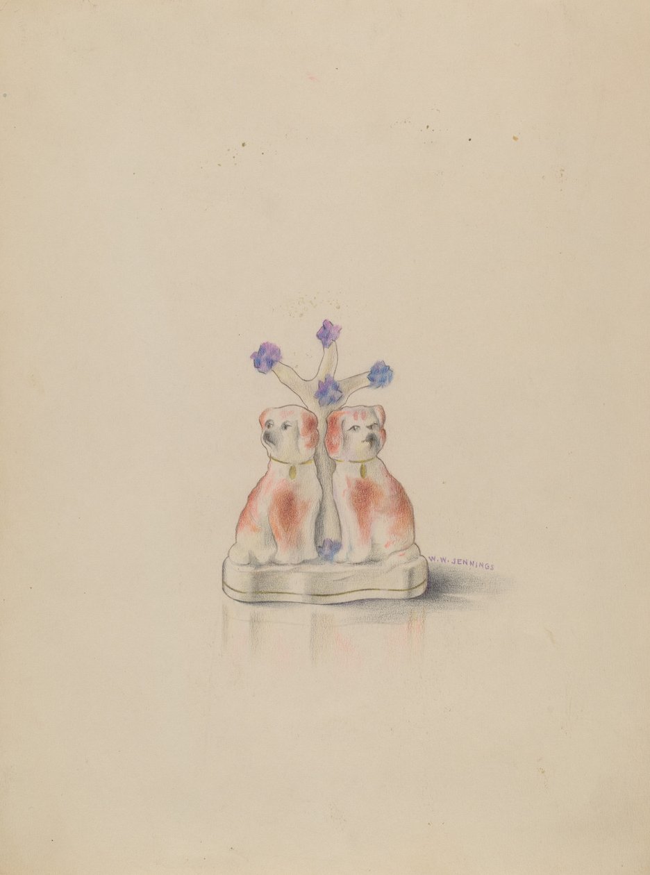 Porzellanhunde von Walter W. Jennings