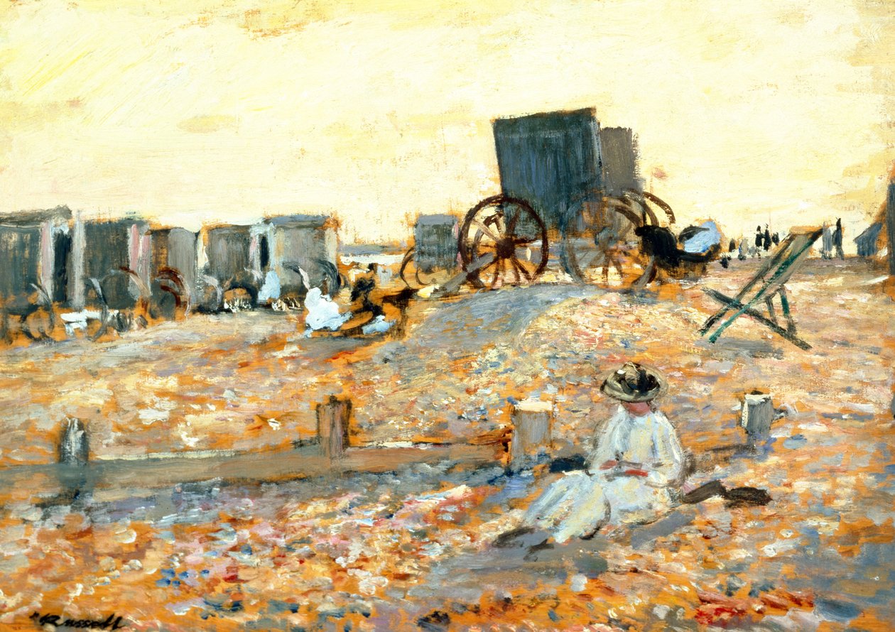 Strandszene von Walter Westley Russell