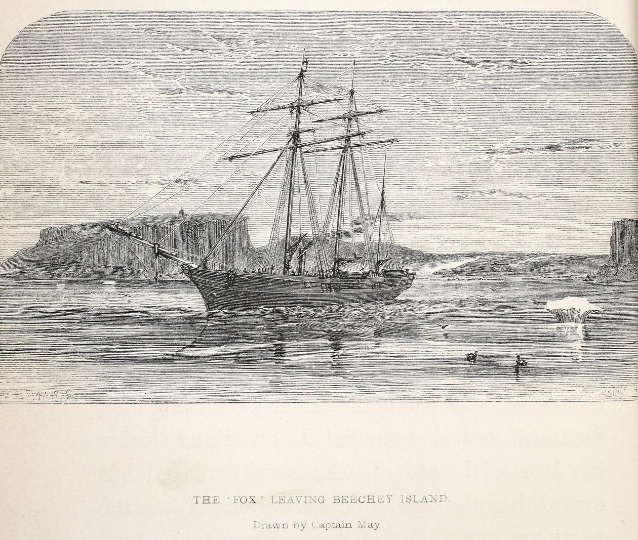 Der Fuchs verlässt Beachey Island, 1859 von Walter William May