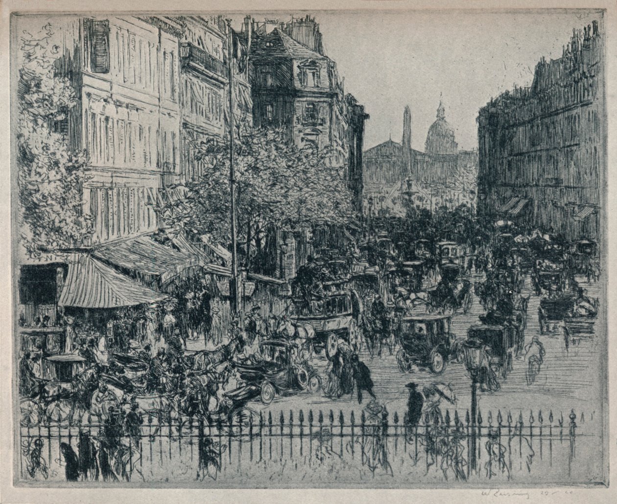 Rue Royale, Paris von Walter Zeising