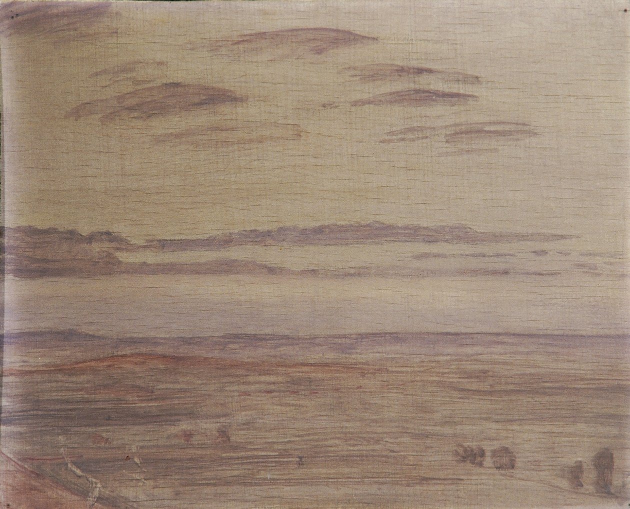 Trübe Landschaft bei Eggenburg von Walther Gamerith
