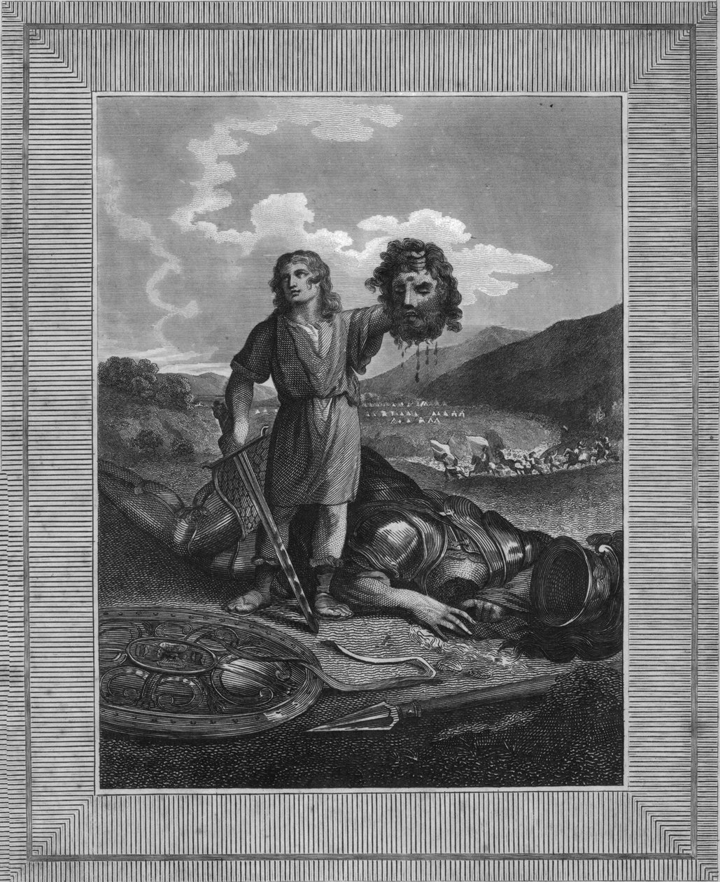 Davids Sieg über Goliath, frühes 19. Jahrhundert von Warren