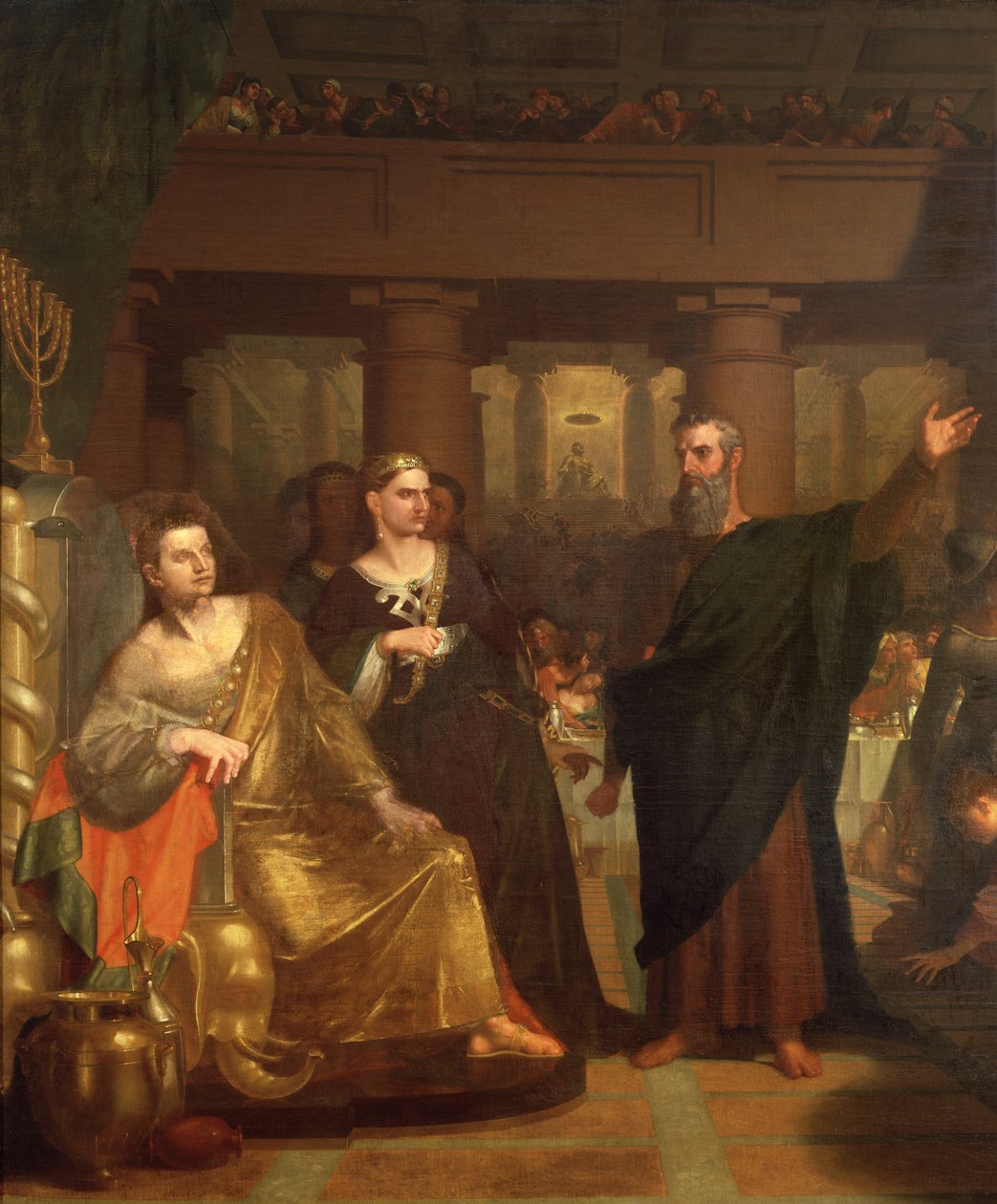 Belshazzars Fest, 1817-43 (Detail) von Washington Allston