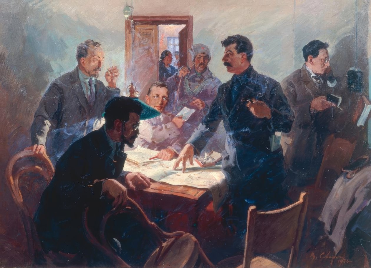 Die Führer der Oktoberrevolution von Wassili Semjonowitsch Swarog
