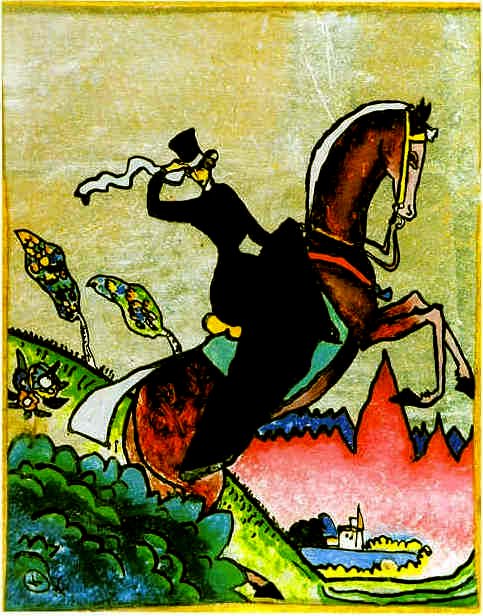 Eine reitende Amazone von Wassily Kandinsky
