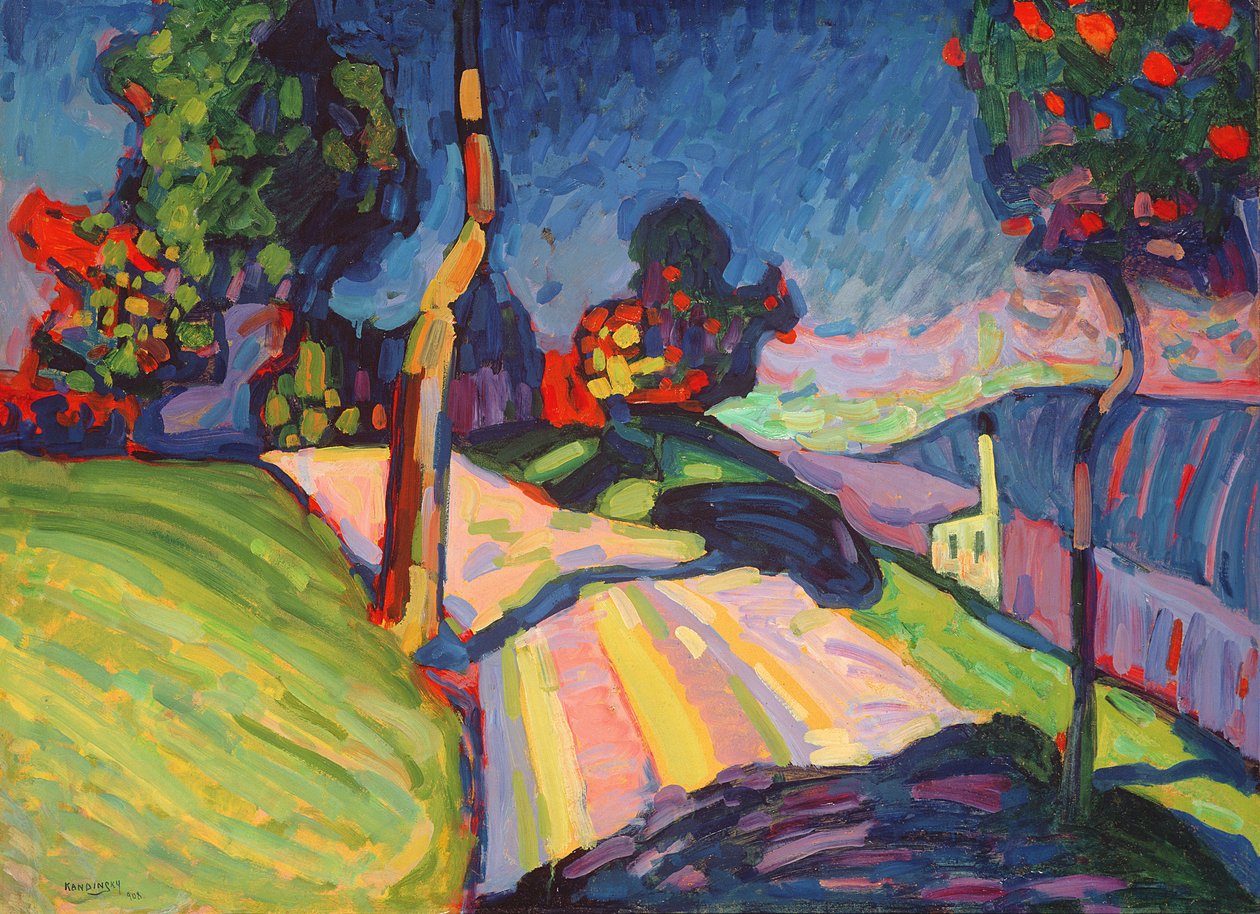 Herbstlandschaft, Murnau, 1908 von Wassily Kandinsky