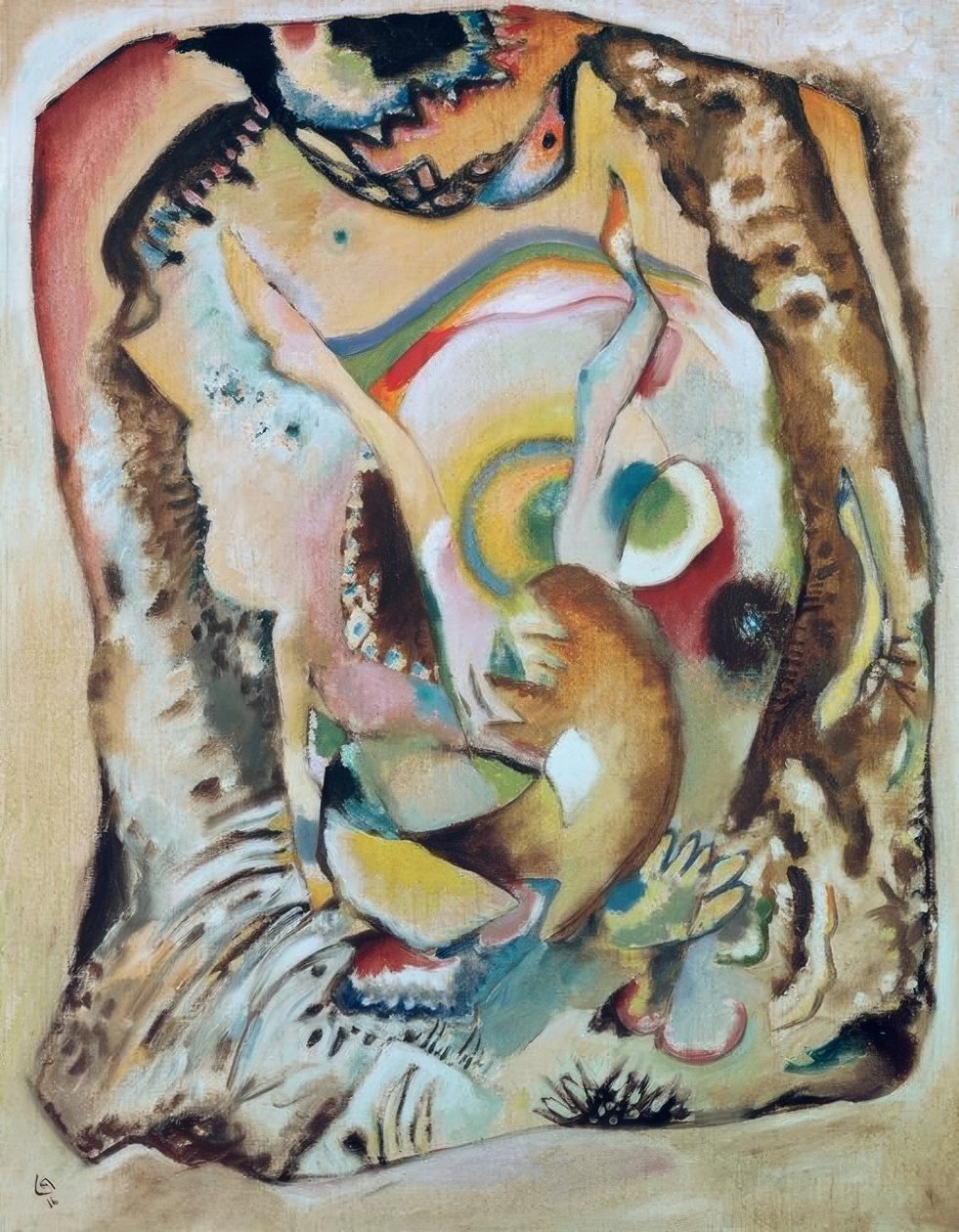 Bild auf dem hellen Grund von Wassily Kandinsky