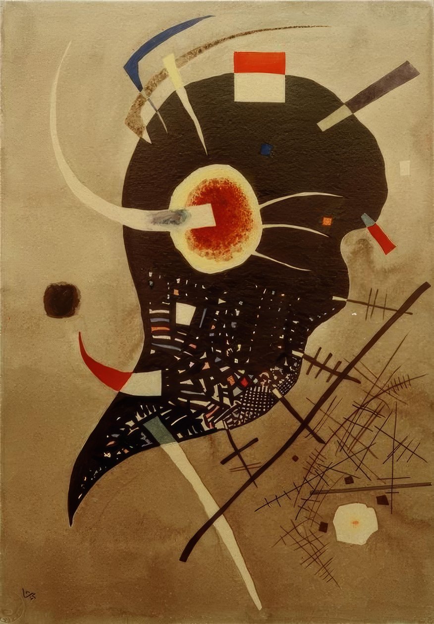 Schwarze Spannung von Wassily Kandinsky
