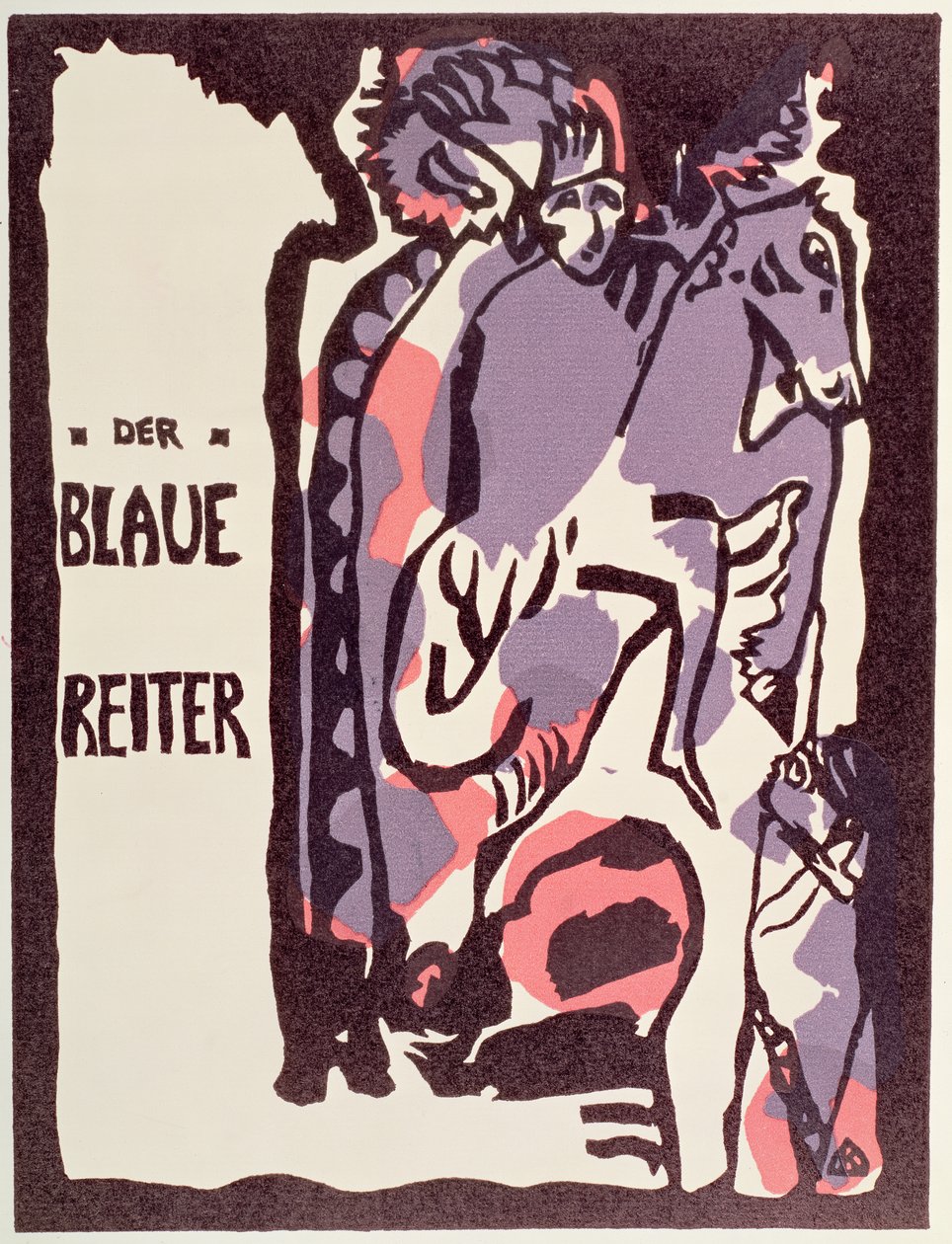 Titelblatt des Katalogs für Der Blaue Reiter von Wassily Kandinsky