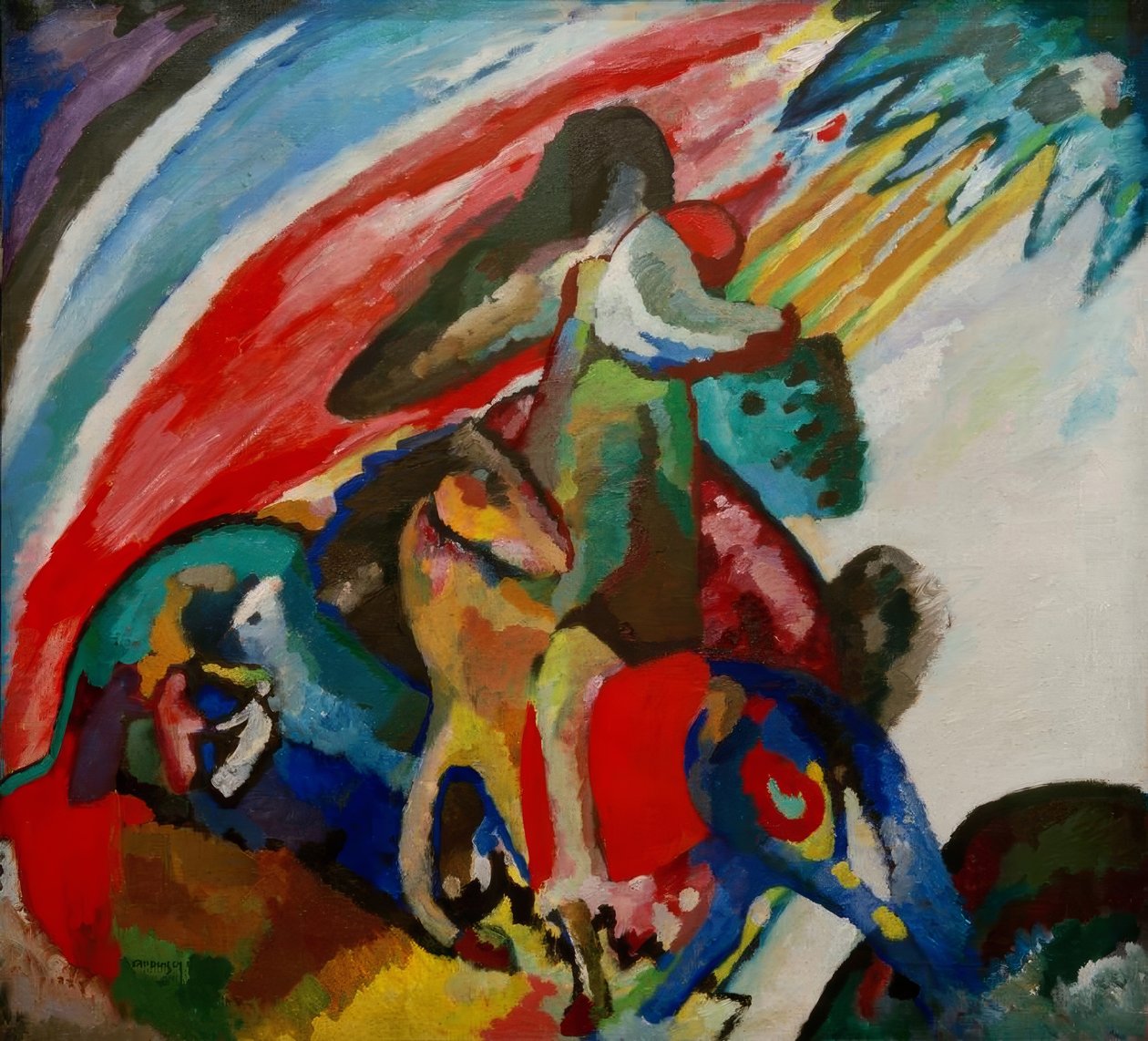 Improvisation 12 (Der Reiter) von Wassily Kandinsky