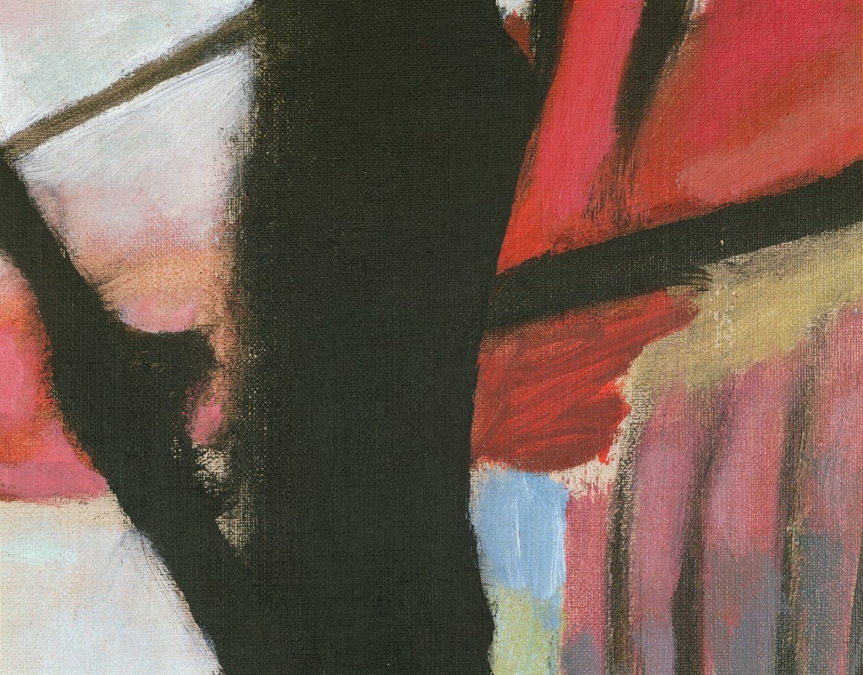 Landschaft mit schwarzem Bogen, Detail von Wassily Kandinsky