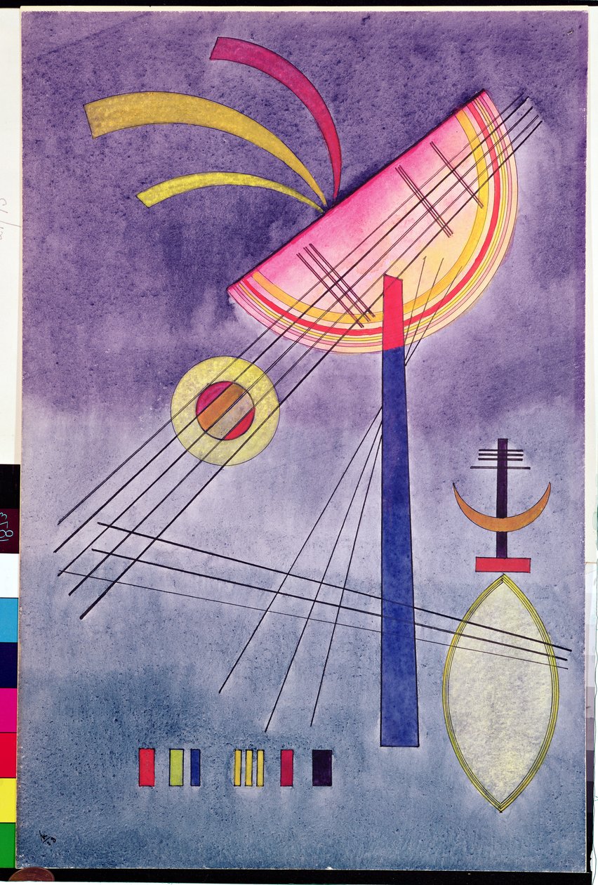 Lehnender Halbkreis, 1928 von Wassily Kandinsky