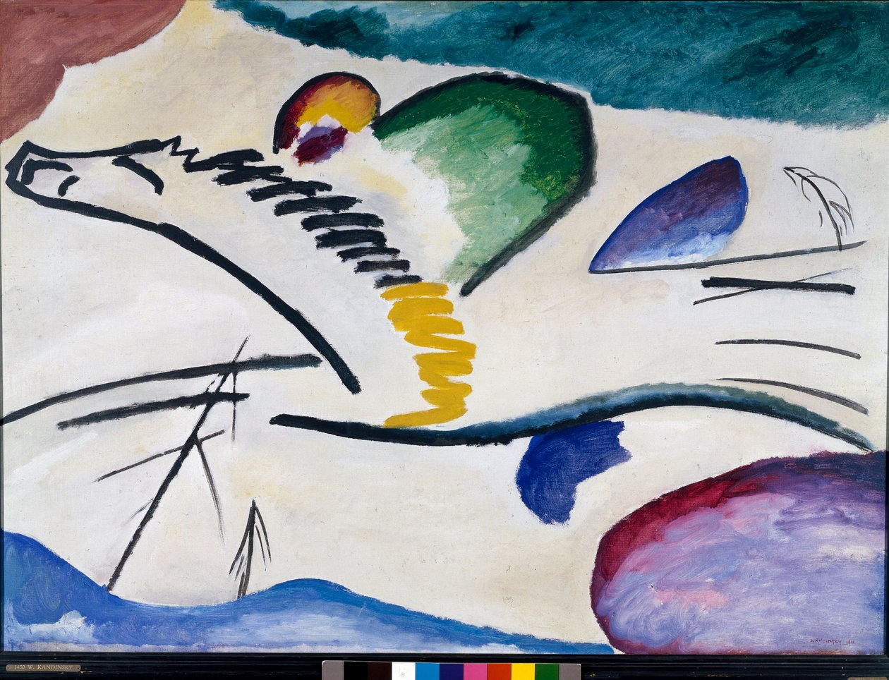 Lyrisch (Spitze Stille) von Wassily Kandinsky