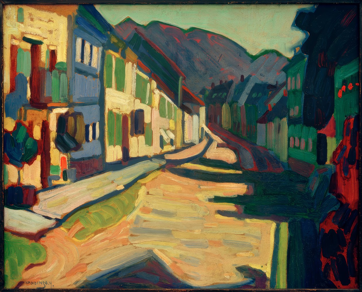 Murnau – Obermarkt mit Gebirge von Wassily Kandinsky