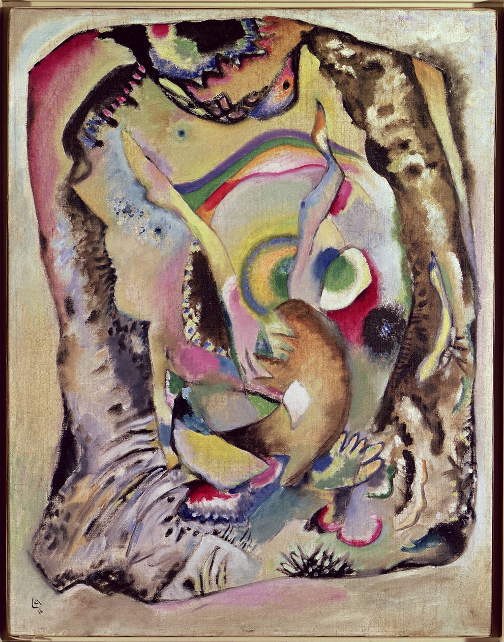 Malerei auf hellem Grund, 1916 von Wassily Kandinsky