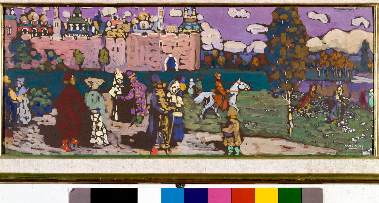 Russische Szene von Wassily Kandinsky