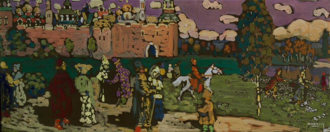 Russische Szene von Wassily Kandinsky