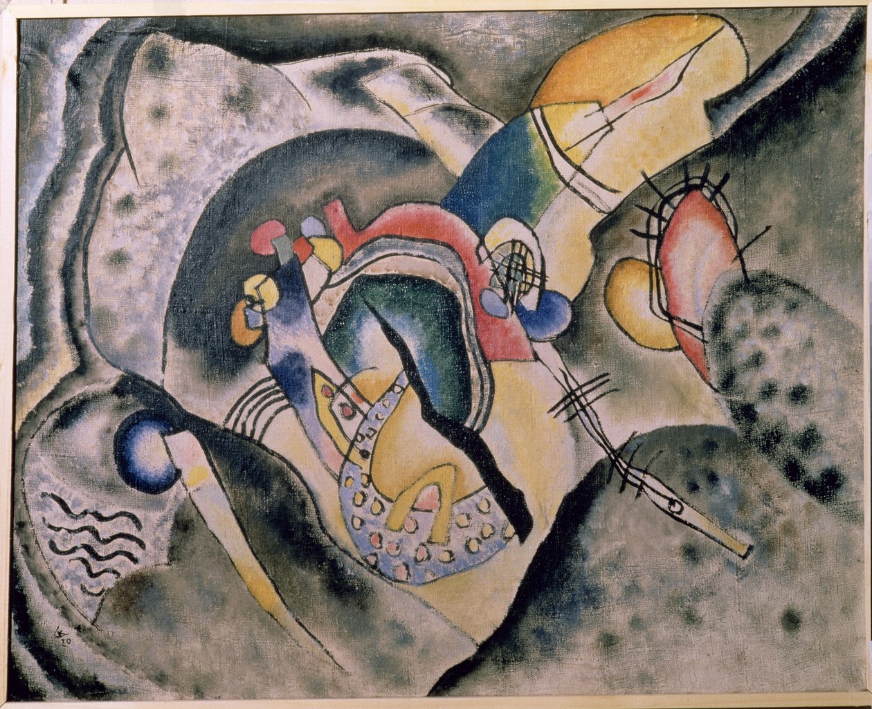 Der schwarze Strich, 1920 von Wassily Kandinsky