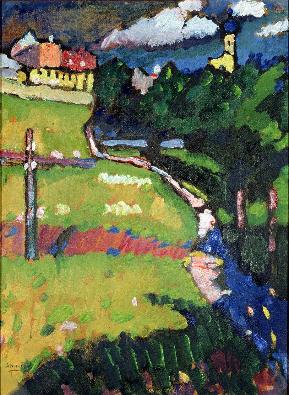 Die Kirche in Murnau, 1908-09 von Wassily Kandinsky