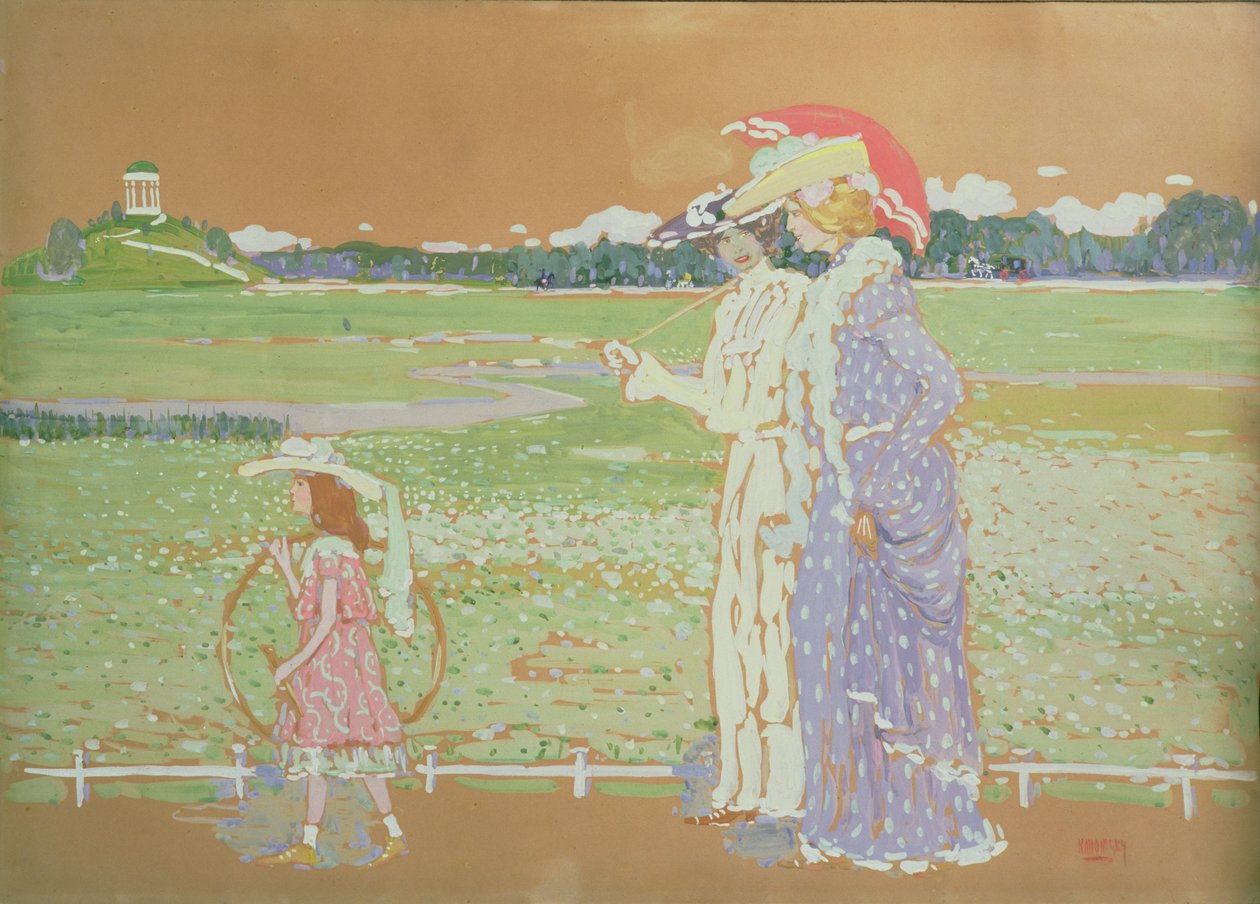 Der Spaziergang, 1903 von Wassily Kandinsky