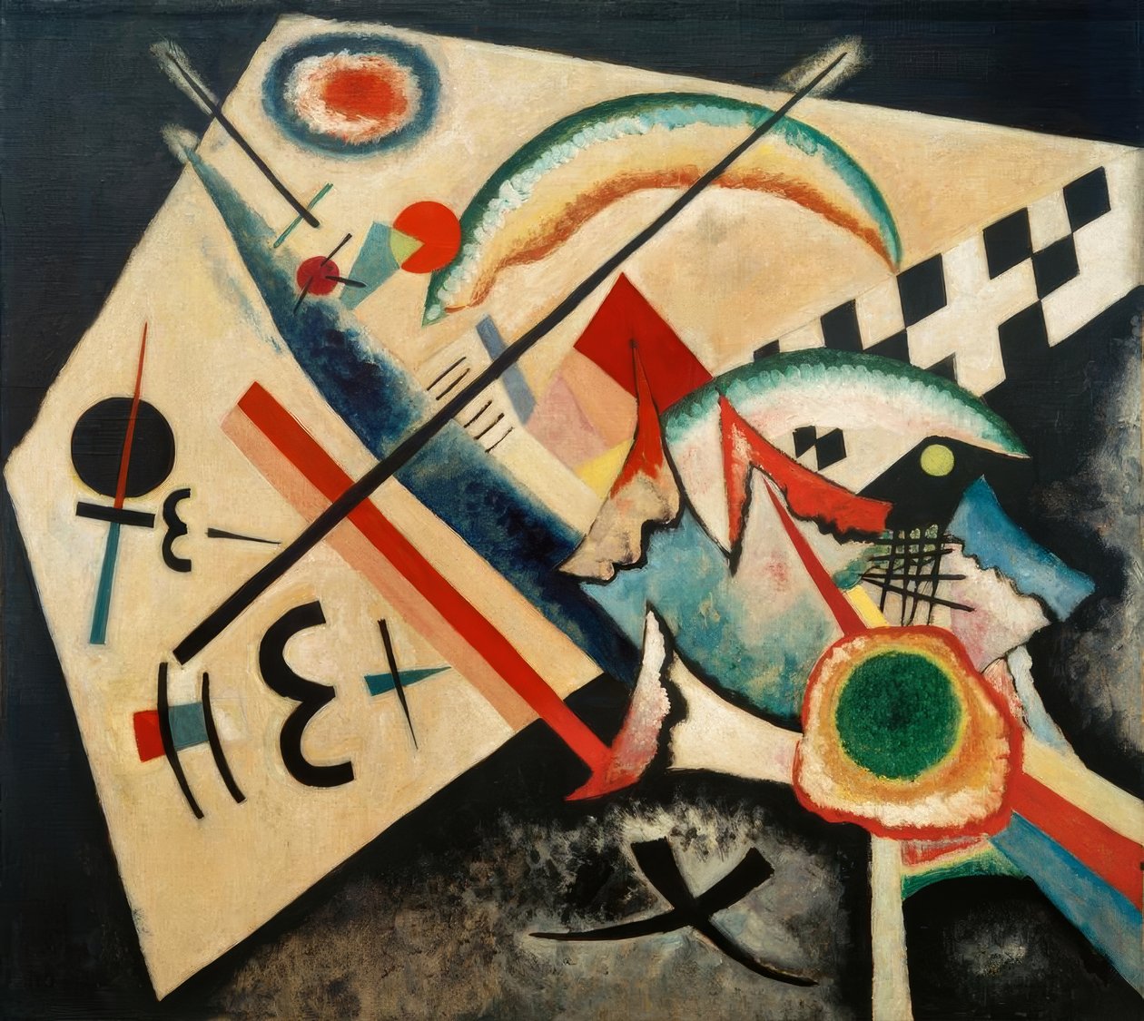Weißes Kreuz von Wassily Kandinsky