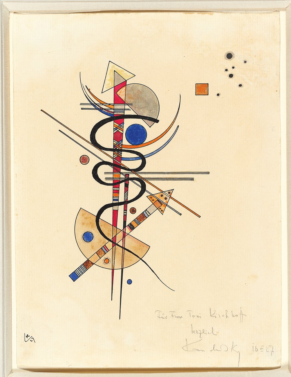 Aquarell für Frau Toni Kirchhoff von Wassily Kandinsky