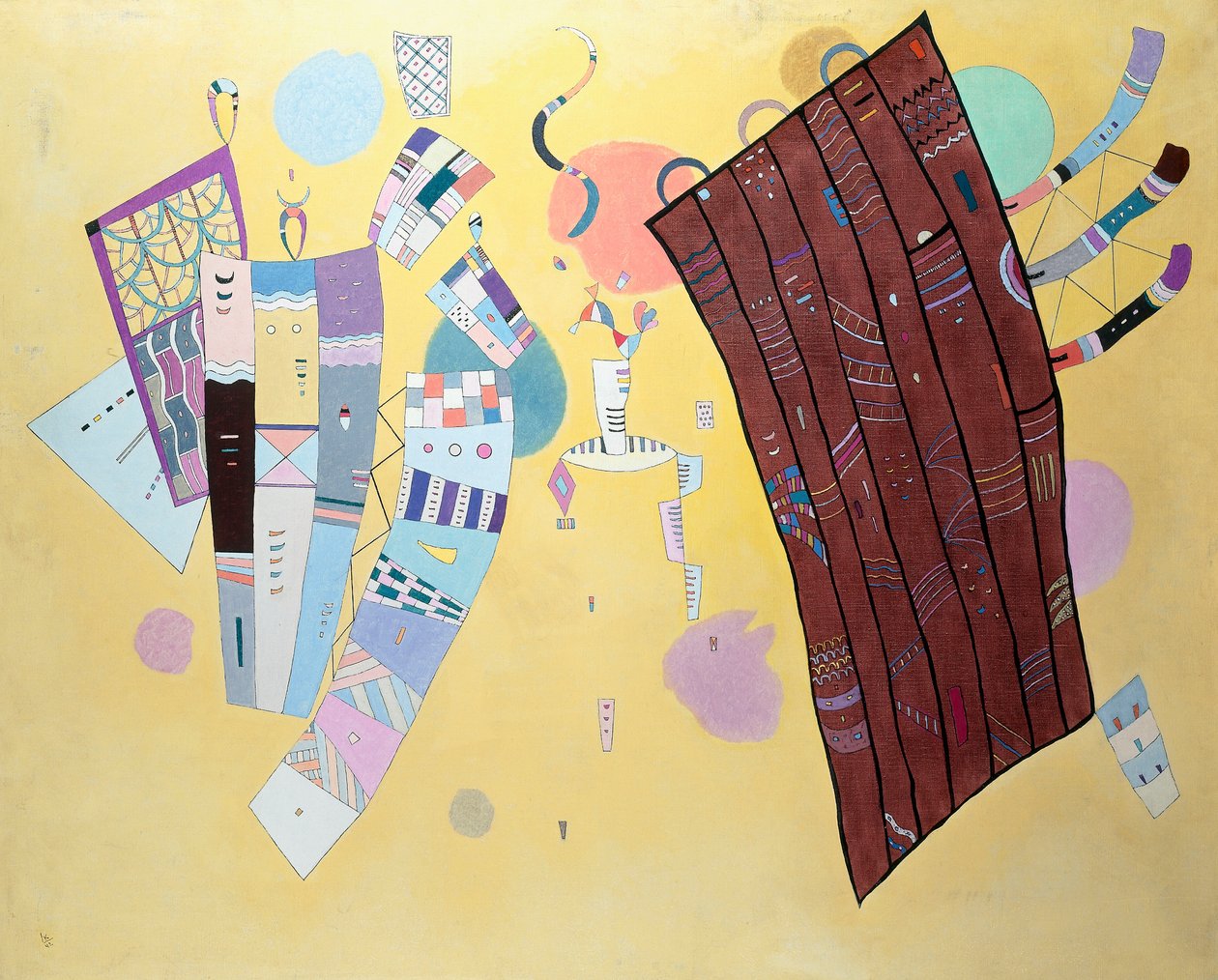 Zarte Spannungen von Wassily Kandinsky