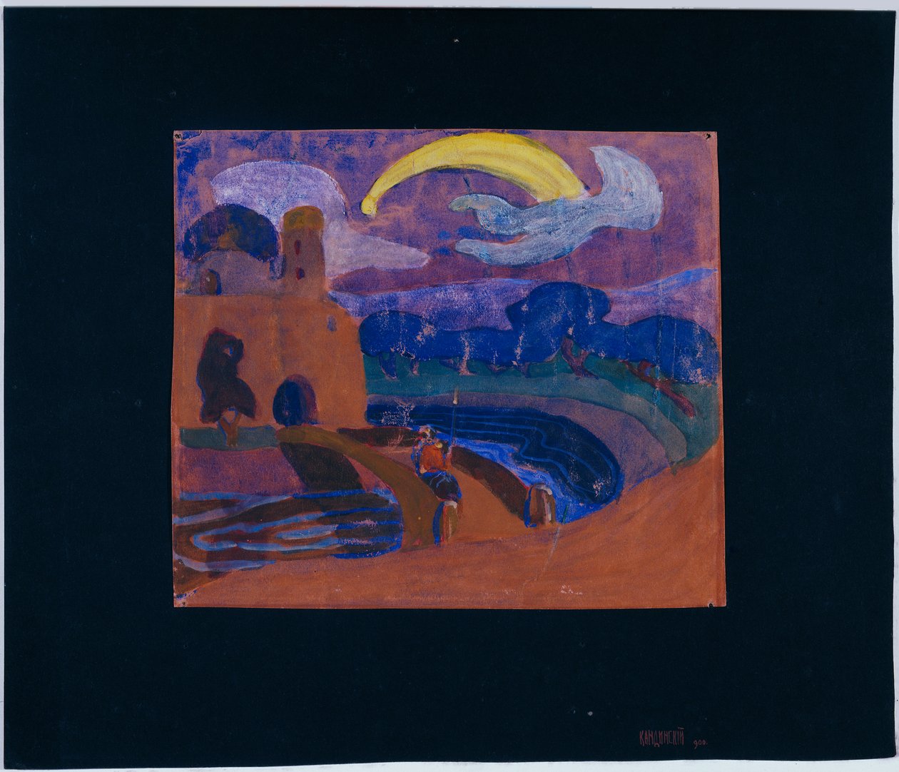 Der Komet (Nächtlicher Reiter?) von Wassily Kandinsky