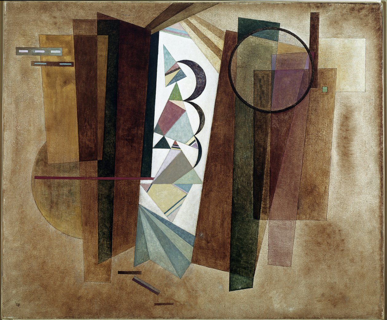 Entwicklung in Braun von Wassily Kandinsky